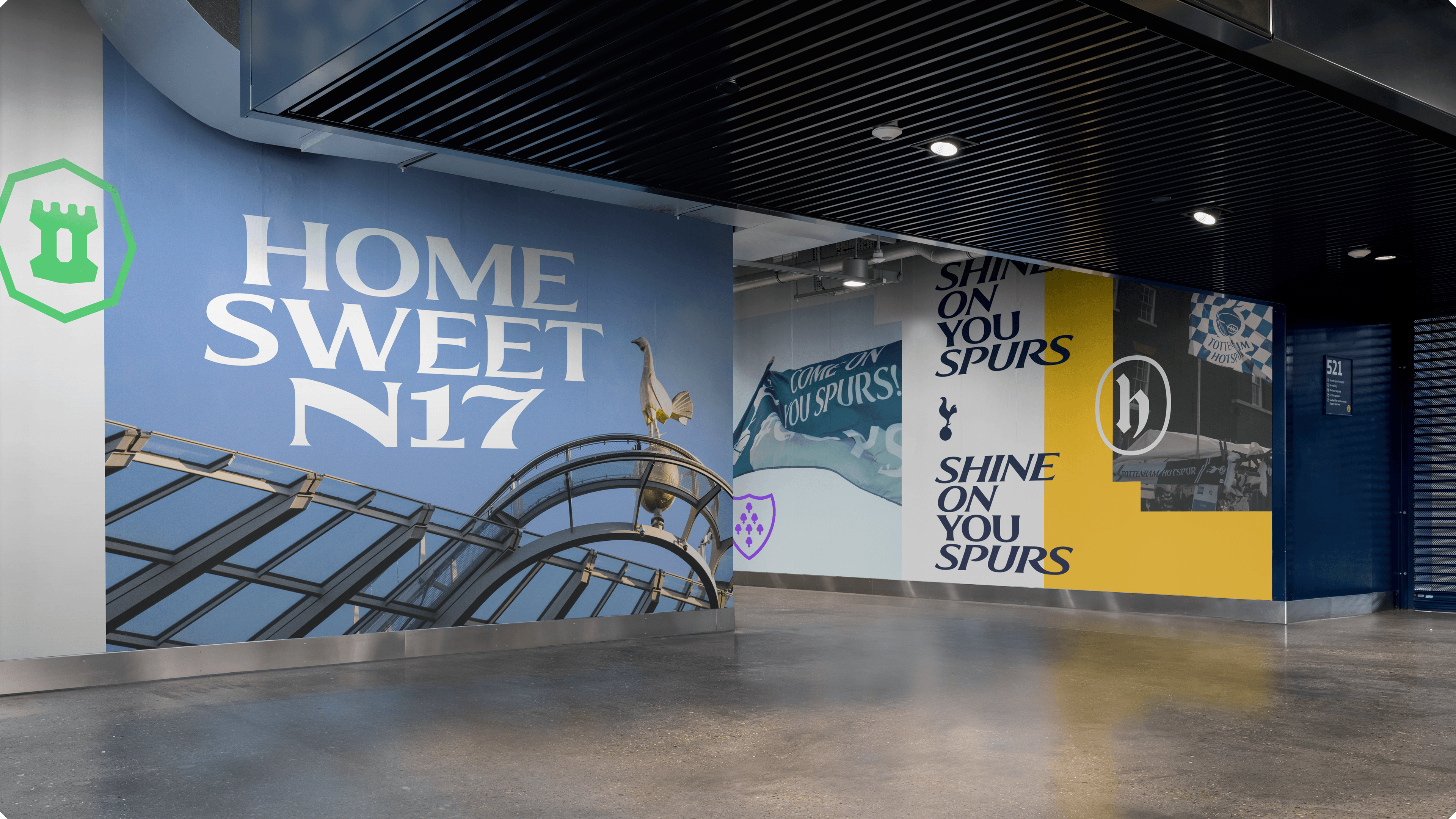 THFC REBRAND CONCOURSE WALLS